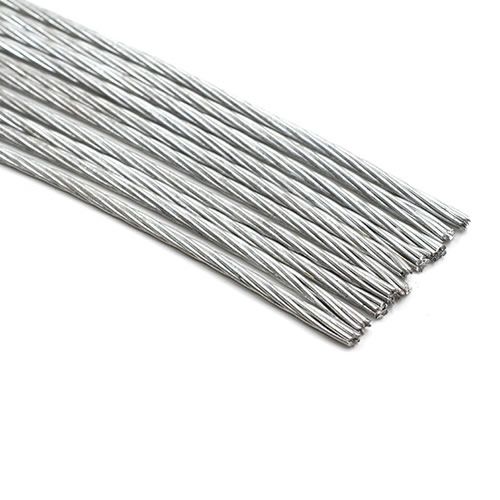 1.8镀锌钢绞线内钢丝严密,不应有交织,开裂和折弯. 1.8镀锌钢